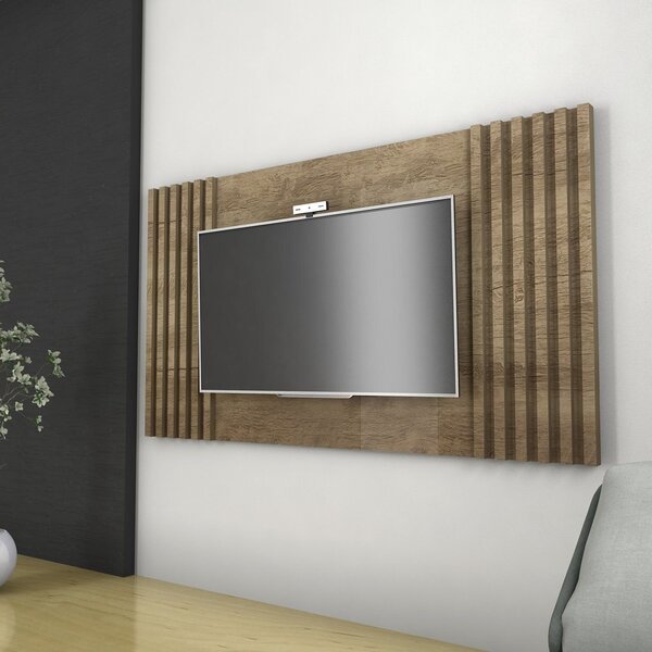 Painel Para Tv 50 Polegadas 90cmx160cm Ripado Dallas Canela