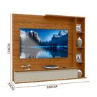 Painel Para Tv 50 Polegadas Cumaru Off White Sublime Patrimar