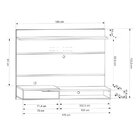 Painel Para Tv 50 Polegadas Suspenso Home Balaton Olivar Bran