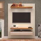 Painel Para Tv 55 Polegadas Pegli Off White E Freijó