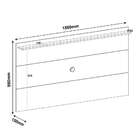 Painel Para Tv 55 Polegadas Slim Preto 180 Cm