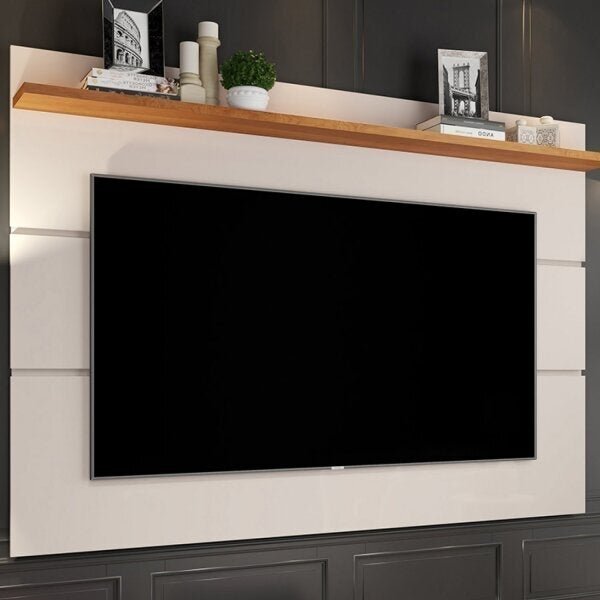 Painel Para Tv 60 Polegadas 160cm 1 Prateleira Vivare New Off