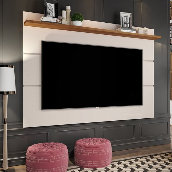Painel Para Tv 60 Polegadas 160cm 1 Prateleira Vivare New Off