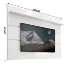 Painel Para Tv 60 Polegadas Branco Acetinado Prism Patrimar