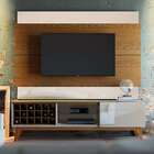 Painel Para Tv 60 Polegadas Classic Ii Freijó Com Off White