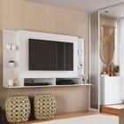 Painel Para Tv 60 Polegadas Com Prateleiras Vidro E Aparador