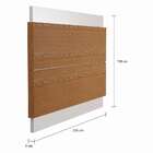 Painel Para Tv 60 Polegadas Glasgow I Freijó Com Off White