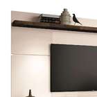 Painel Para Tv 60 Polegadas Livin Off White E Deck 220 Cm