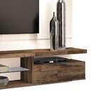 Painel Para Tv 60 Polegadas Livin Off White E Deck 220 Cm