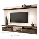 Painel Para Tv 60 Polegadas Livin Off White E Deck 220 Cm