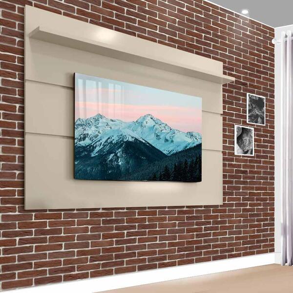 Painel Para Tv 60 Polegadas Off White Prism Patrimar