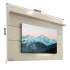 Painel Para Tv 60 Polegadas Off White Prism Patrimar