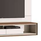 Painel Para Tv 60 Polegadas Opera Iii 2 Gv Off White Com Frei