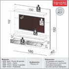 Painel Para Tv 60 Polegadas Pegli Off White E Freijó