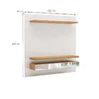 Painel Para Tv 60 Polegadas Pegli Off White E Freijó