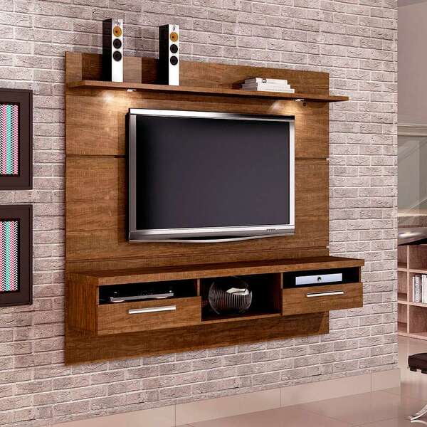 Painel Para Tv 60 Polegadas Toledo Ipê 182 Cm