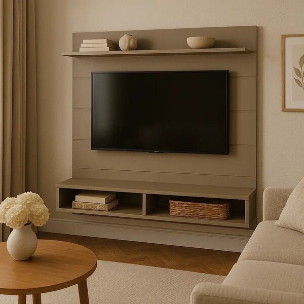 Painel Para Tv 65 Polegadas 126cm X 180cm Off White