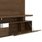 Painel Para Tv 65 Polegadas Com Led 3 Nichos 2 Portas E Espel