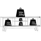 Painel Para Tv 65 Polegadas Composição Bancada Nilo Cinamomo/