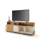 Painel Para Tv 70" Bancada Com Rodízio Karen 1.8 H01 - D'ross