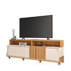 Painel Para Tv 70" Bancada Com Rodízio Karen 1.8 H01 - D'ross