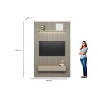 Painel Para Tv 75 Polegadas 250cmx180cm Com Led Ripado Modula