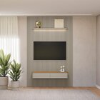 Painel Para Tv 75 Polegadas 250cmx180cm Com Led Ripado Modula