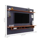 Painel Para Tv 75 Polegadas Ávila Chumbo Canela