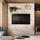 Painel Para Tv 75 Polegadas Com Prateleira Goiânia Calacata/o