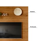 Painel Para Tv 75 Polegadas Com Prateleira Goiânia Naturale