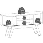 Painel Para Tv 75 Polegadas Composição Bancada Lugana Calacat