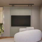Painel Para Tv 75 Polegadas Ripado Modular Gris Fosco