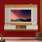Painel Para Tv 75 Polegadas Suspenso Nature Off White Shop Jm