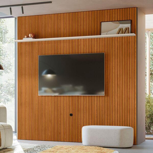 Painel Para Tv 75 Polegadas Tanqueray Cinamomo Off White