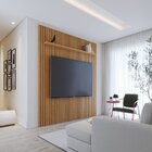 Painel Para Tv 82 Polegadas 240cmx250cm 100% Mdf Ripado 2.5 Y