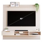Painel Para Tv 84 Polegadas 219cmx233cm 100% Mdf Plus Off Whi