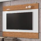 Painel Para Tv  Até 60 Pol. 1.35 Quasar C14 Branco/noce - Mpo