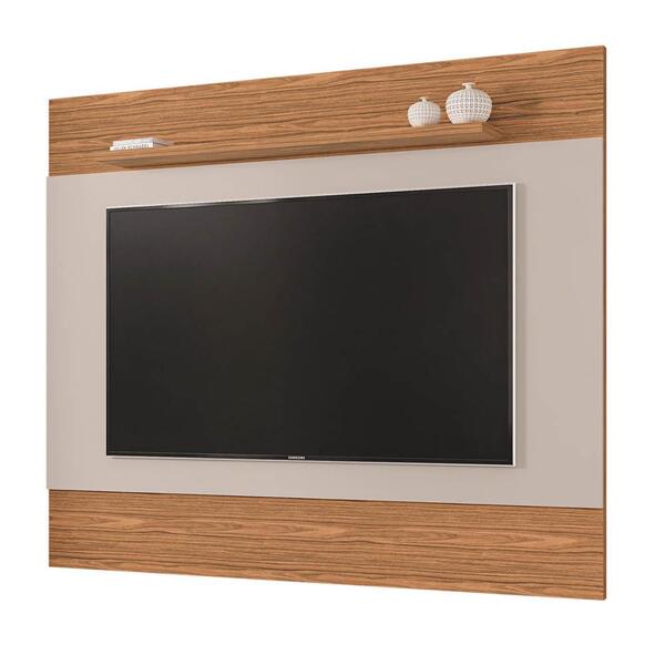 Painel Para Tv  Até 60 Pol. 1.35 Quasar C14 Off White/noce -