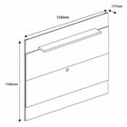 Painel Para Tv  Até 60 Pol. 1.35 Quasar C14 Off White/noce -