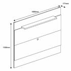 Painel Para Tv  Até 60 Pol. 1.58 Quasar C14 Branco/noce - Mpo
