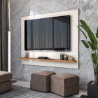 Painel Para Tv  De Até 50 Polegadas Com Uma Estante Astúrias