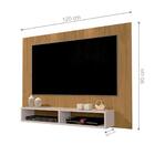 Painel Para Tv Adhara Com Frisos Cumaru Off White