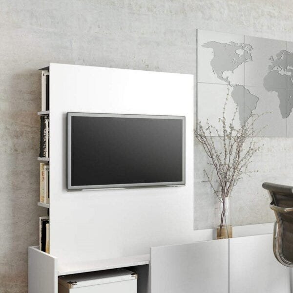 Painel Para Tv Até 32 Polegadas Com Nichos  Branco Tx