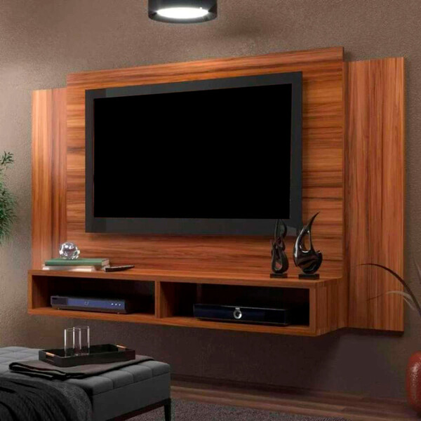 Painel Para Tv Até 40 Polegadas 120cm Mdf Nogal Athenas - On