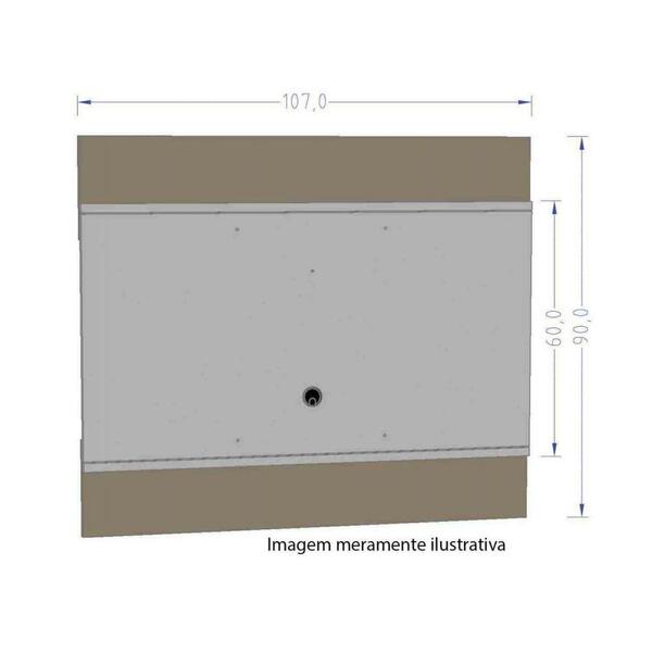 Painel Para Tv Até 42" Bali Amarelo Branco