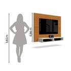 Painel Para Tv Até 42 Polegadas 1,20m Fox New Cedro/off White