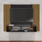 Painel Para Tv Até 42 Polegadas 2 Nichos Navi Preto Fosco/rip