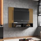 Painel Para Tv Até 42 Polegadas 2 Nichos Navi Preto Fosco/rip