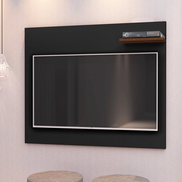 Painel Para Tv Até 42 Polegadas 90cmx110cm Denver Preto/canela