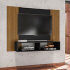 Painel Para Tv Até 42 Polegadas 90cmx120cm 2 Nichos Navi Pret